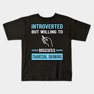 Introverted Charcoal Drawing Kids T-Shirt